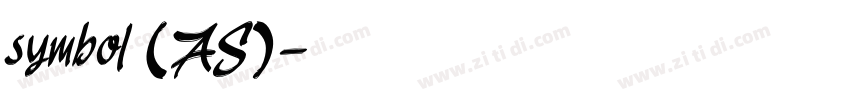 symbol (AS)字体转换